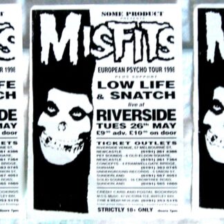 Misfits Concert Flyer European Tour (1998)